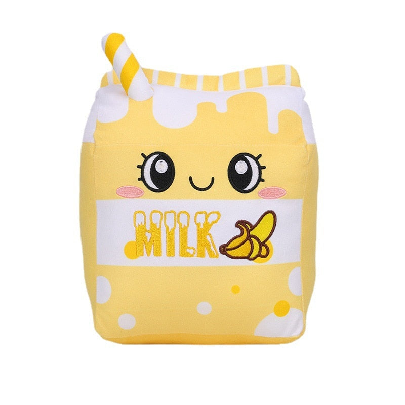 Cute Milk Carton Plush Toys 25cm (Strawberry/Banana/Blueberry/Chocolate)