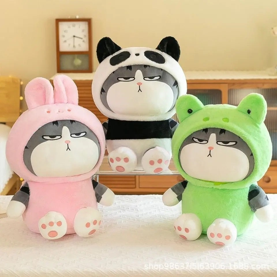 Long Live My Emperor Cat With Animal (Rabbit/Frog/Panda) Dress Up Plush Toys 20/37cm