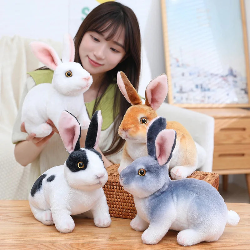 Long Ears Rabbit Lifelike Plush Toys 13/16/18/24cm - 17 Styles