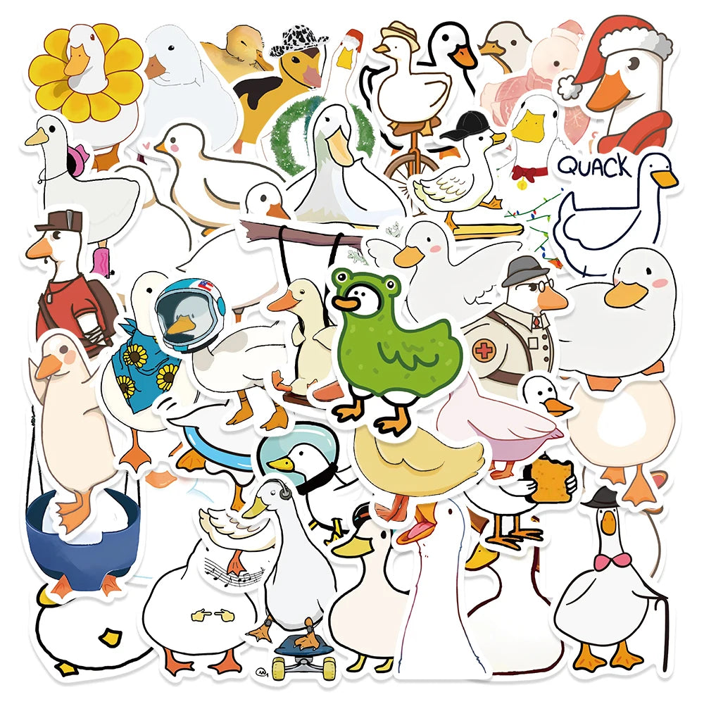 50 pcs Cute/Kawaii Duck Stickers