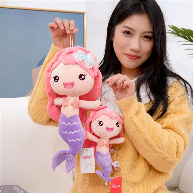 Cute Mermaid Plush Toys 20/28cm - Yellow/Pink/Purple/Orange