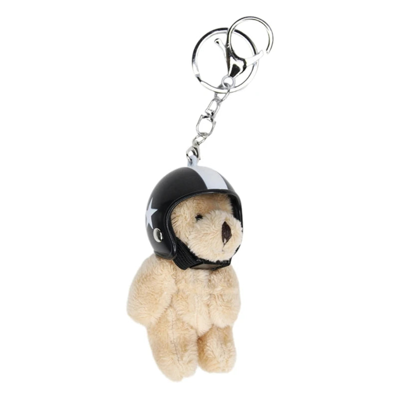 Cute Turtle/Bear With Helmet Plush Keychains - 18 Styles