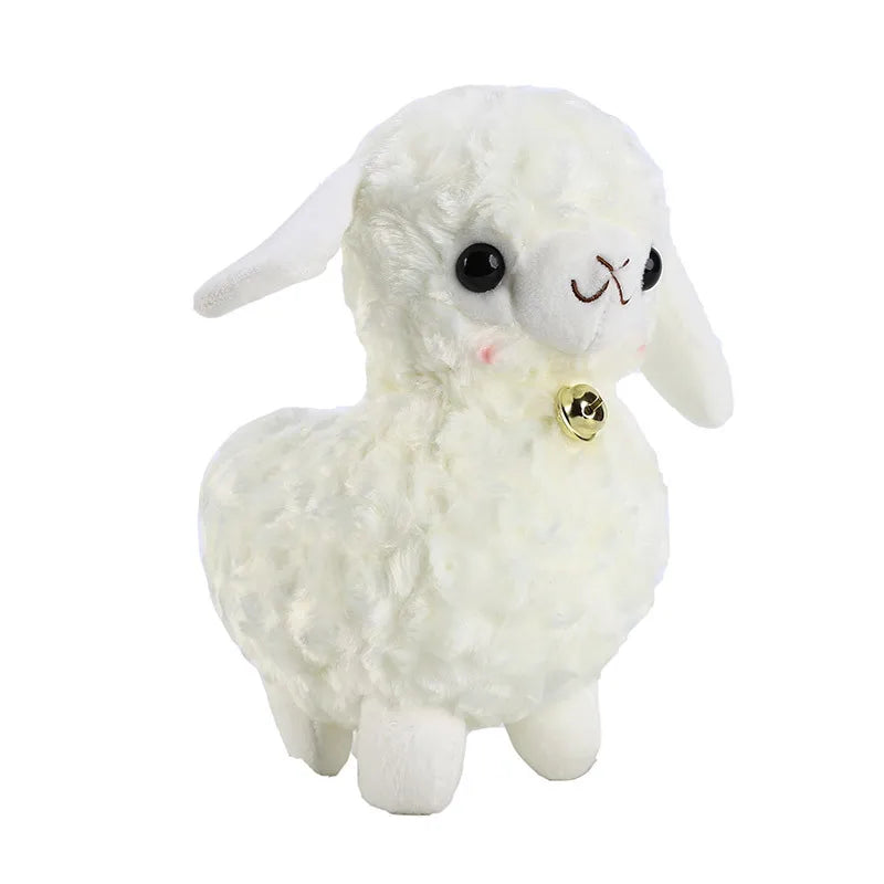 Cute White Sheep With Bell  Plush Toys 23cm