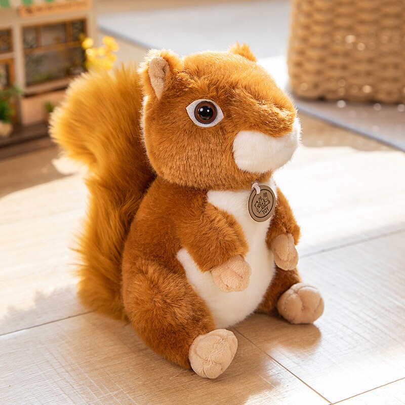 Brown Squirrel Plush Toys 17/25/30cm - 3 Styles