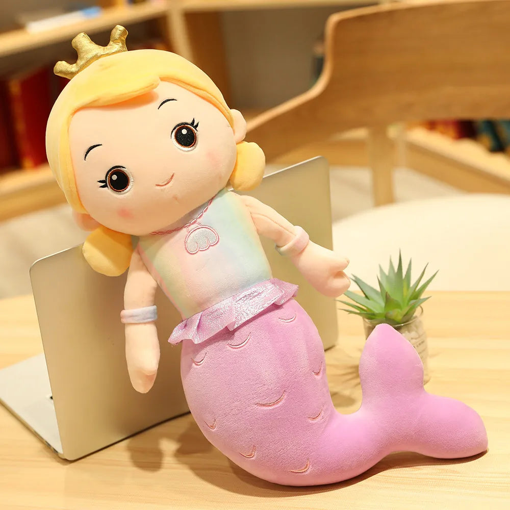 Cute Mermaid Plush Toys 30/40/55/80/100cm - Purple/Red/Pink