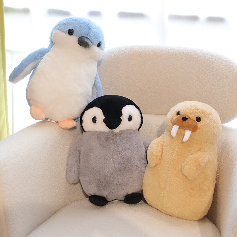 Animal(Blue/Grey Penguin,Walrus) Plush Toys 35cm/45cm