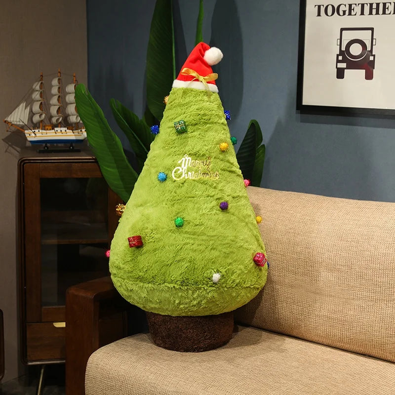 Christmas Tree With Red Hat Plush Toys 20/30/55/75/100cm