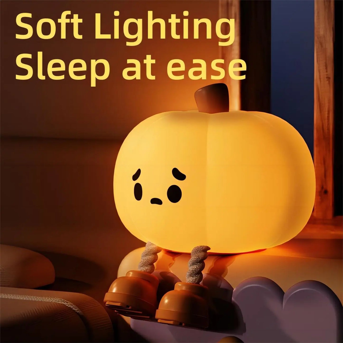 LED Night Light Pumpkin Silicone Lamp