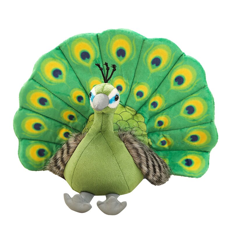 Peacock Plush Toys 25cmx30cm - Blue/Green