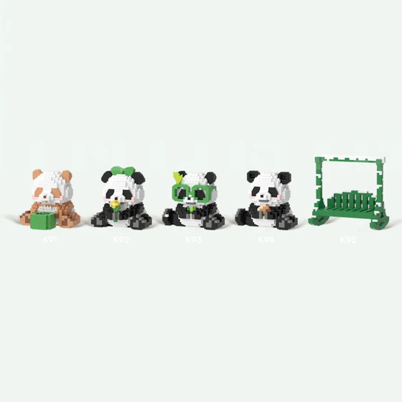 Cute Panda / Swing Mini Building Blocks - 5 Styles