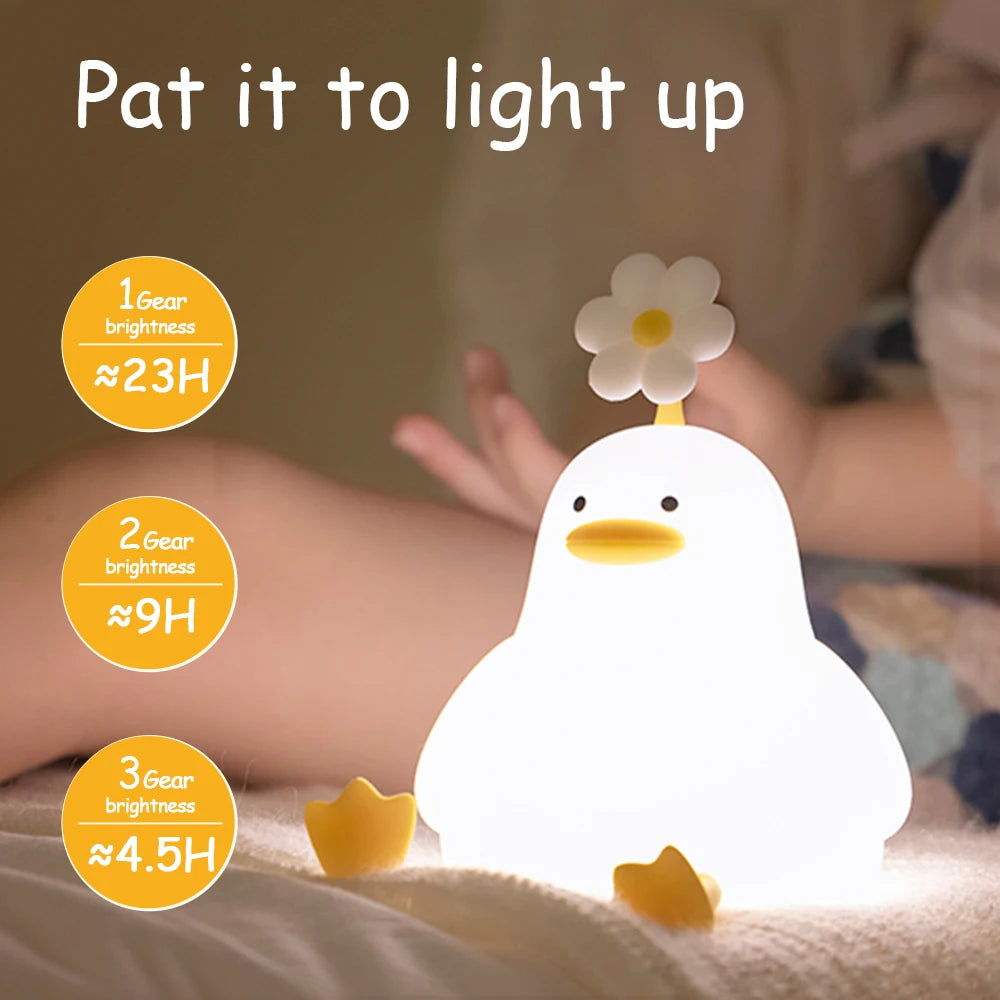 LED Night Light Bird(Duck/Seagull) Silicone Lamp - 2 Styles