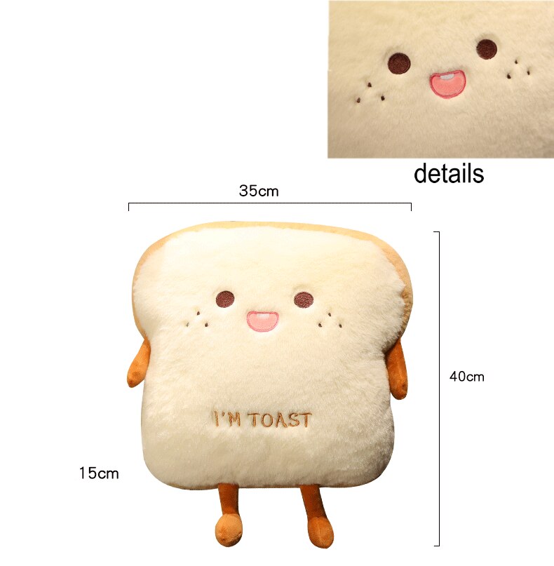 Funny Toast/Shark/Animal/ Hand Warmer Plush Toys 16 styles