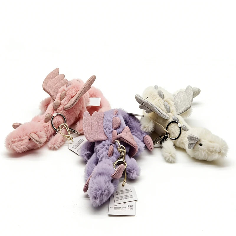 Cute Green Dragon Plush Toys 50cm Or Pink/Purple/Green Dragon Plush Keychains 10cm
