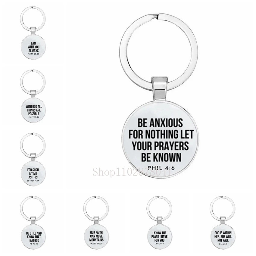 Keychain With The Bible Verse - 10 Coices