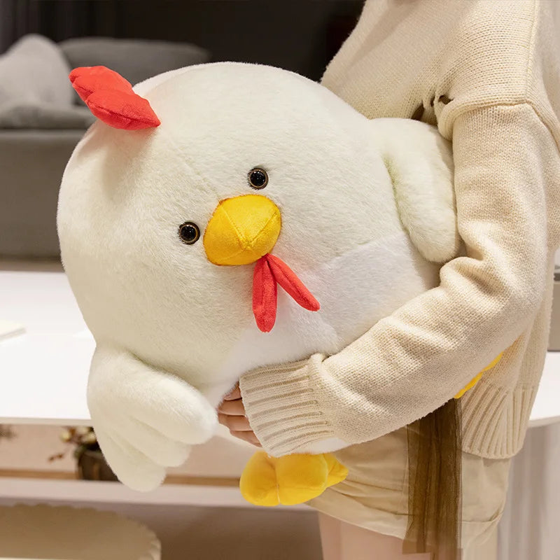 Cute Chicken Plush Toys 25/45/55cm - White/Yellow/Black