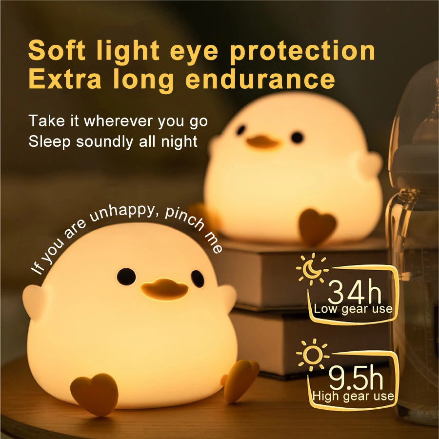 LED Night Light Bird(Duck) Silicone Lamp - 2 Styles