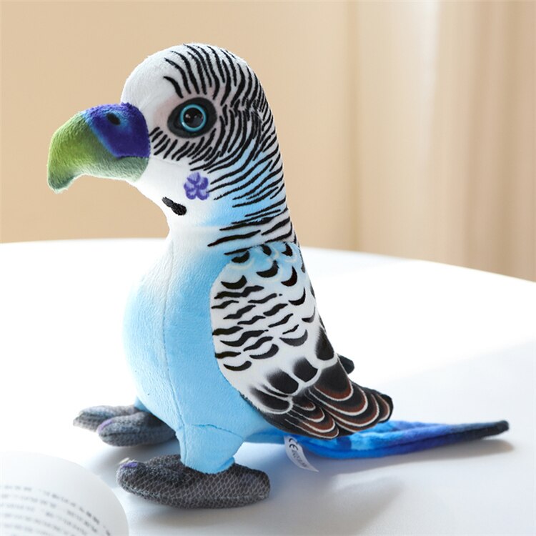 Bird (Lifelike Parrot) Plush Toys 20cm - Green/Grey/Red/Blue/Yellow