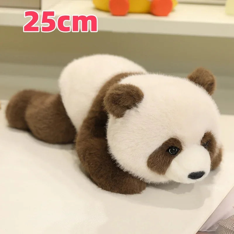 Cute Lying Red Panda/Panda Plush Toys 25-60cm - Black/Brown