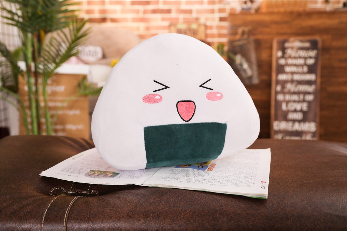 Funny Onigiri (Japanese Triangle) Rice Ball Plush Toys 30/40/50cm - 2 Styles