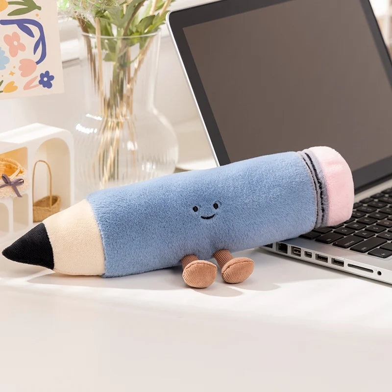 Cute Stationery (Book/Eraser/Pencil/Ruler/Sharpener) Plush Toys - 5 Styles