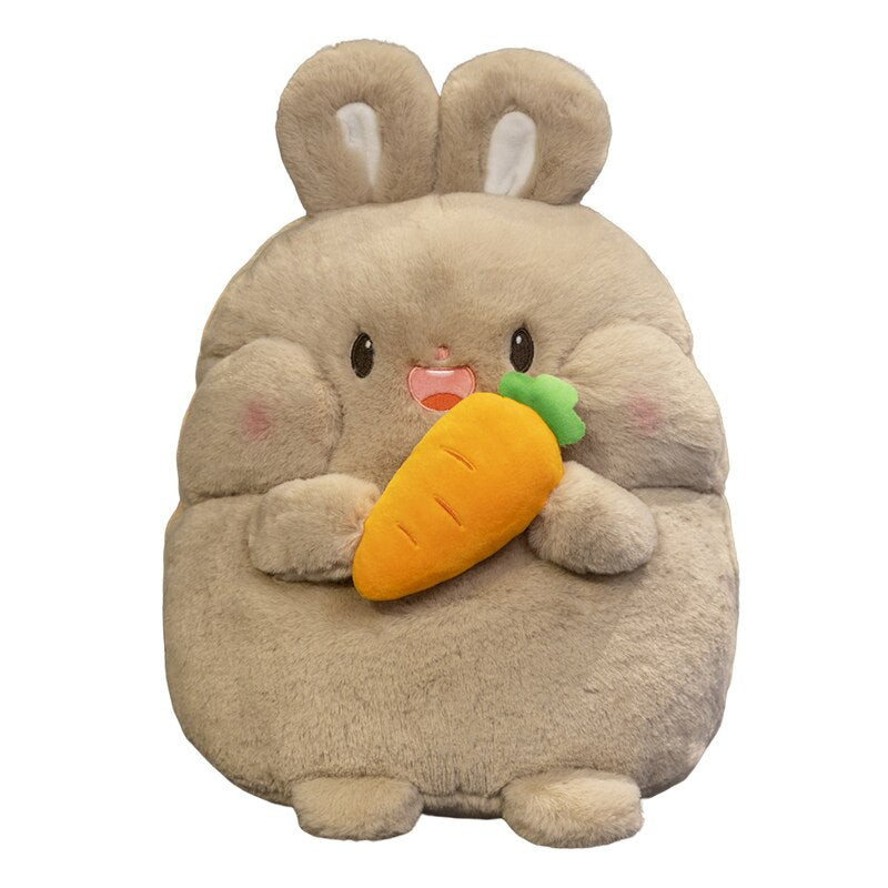 Cute Animal (Dog/Rabbit/Pig/Chicken) With Food Plush Toys 25/30cm - 5 Styles