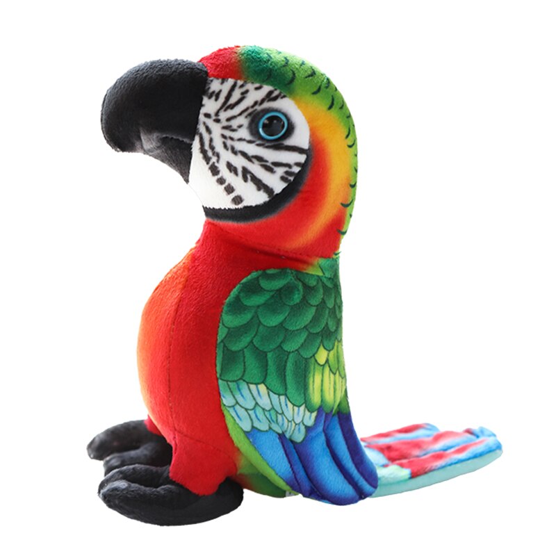 Bird (Lifelike Parrot) Plush Toys 20cm - Green/Grey/Red/Blue/Yellow