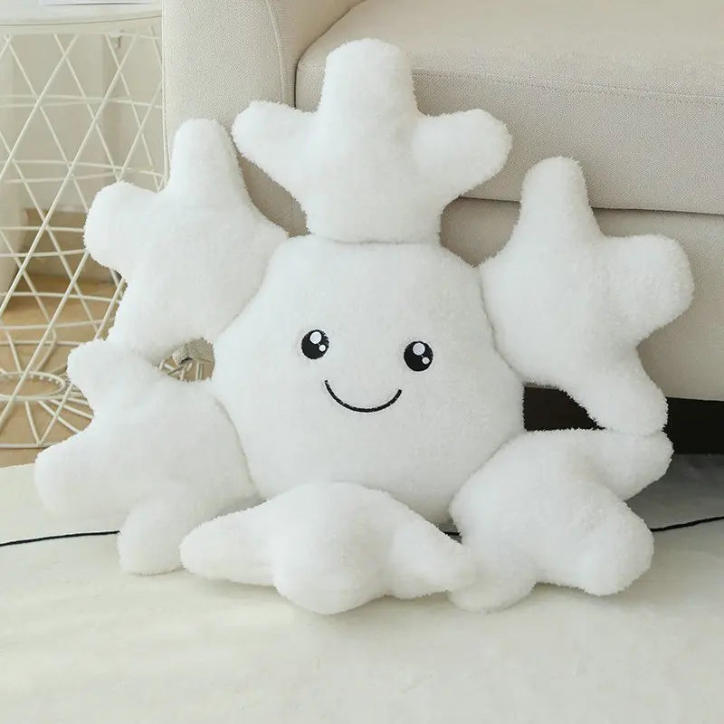 Cute Snowflake Pillow Plush Toys 60cm - Pink/Grey/White