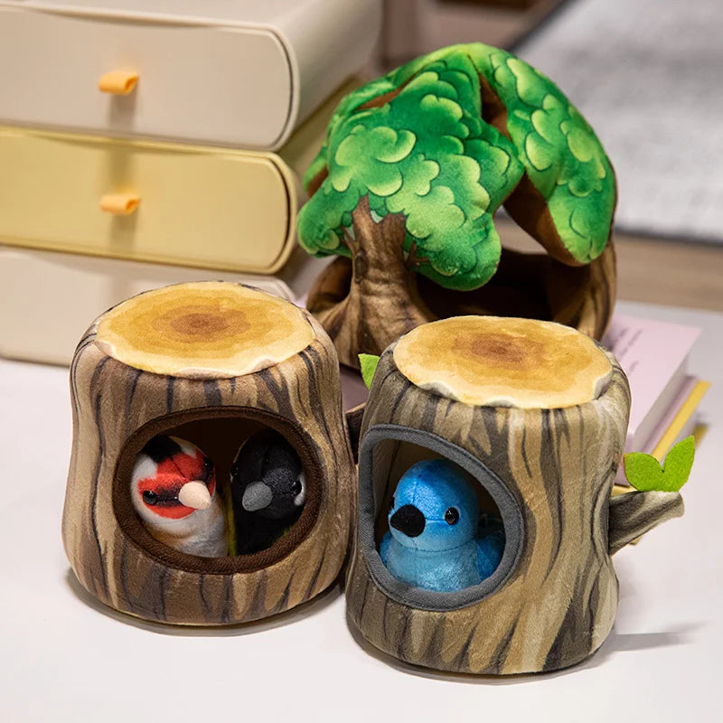 Cute Bird With/Without Tree House Toys - 6 Choices