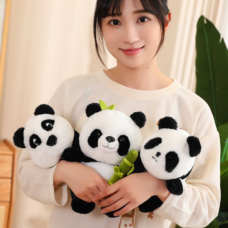 Panda and Bamboo Plush Toys 23cm