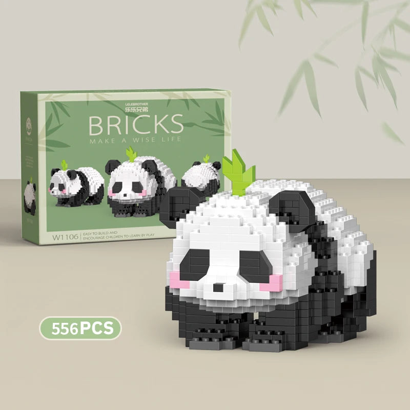 Cute Panda Mini Building Blocks - 12 Styles