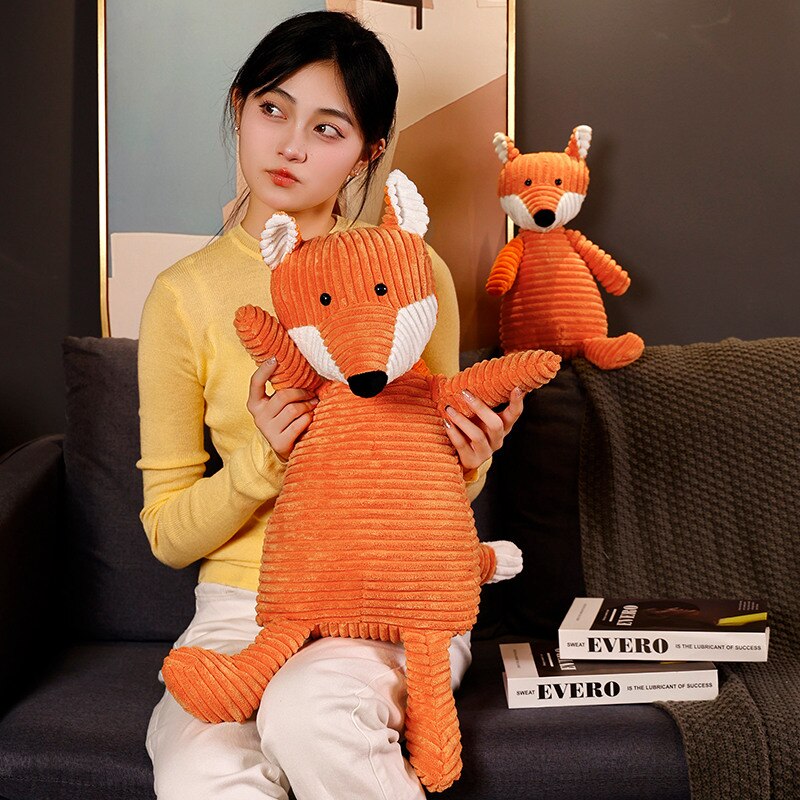 Cute Fox Plush Toys 33/42/65cm and Plush Keychains 15cm