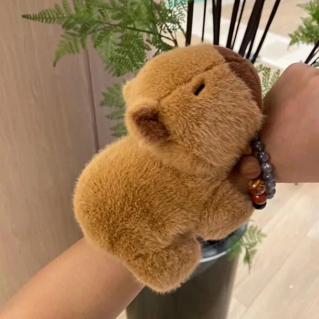 Cute Capybara Plush Slap Band Or Cute Capybara Plush Keychains - 2 Styles