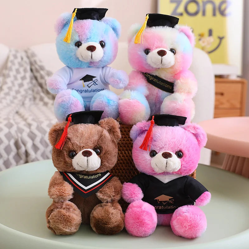 Cute/Kawaii Colourful Teddy Bear Graduation Plush Toys 23cm -16 styles