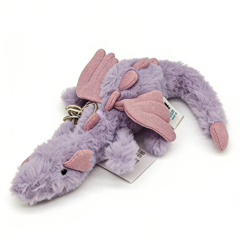 Cute Green Dragon Plush Toys 40cm Or Pink/Purple/White Dragon Plush Keychains 10cm