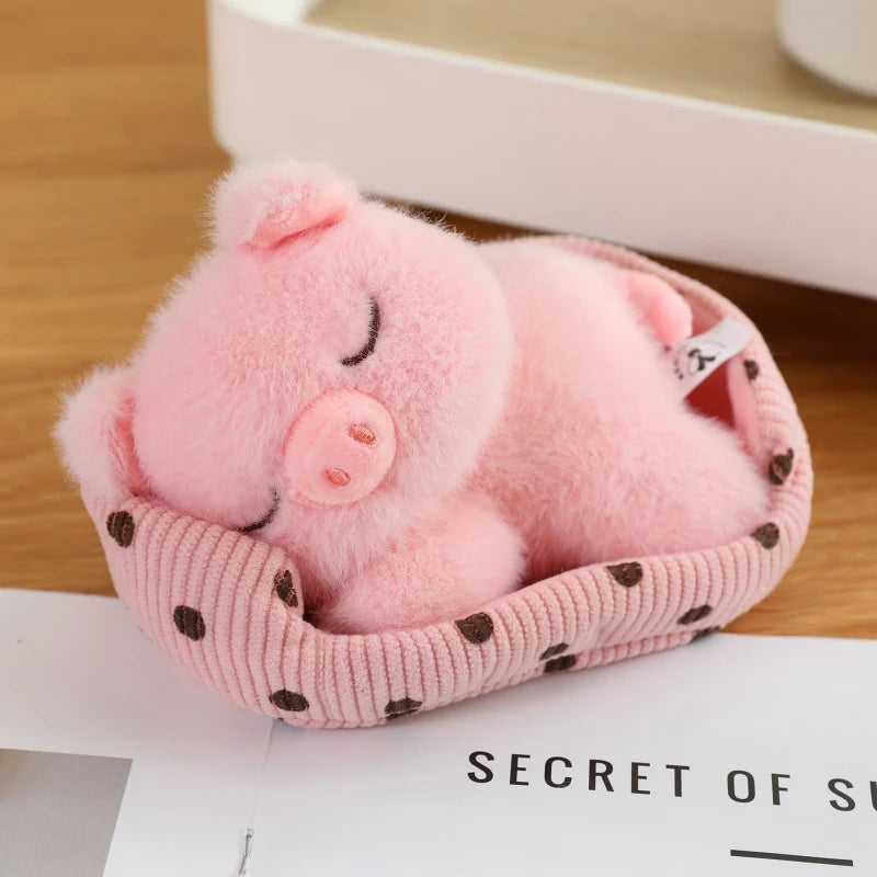 Cute Sleeping Animal(Dog/Cat/Fox/Bear/Rabbit/Pig) Plush Toys 12cm
