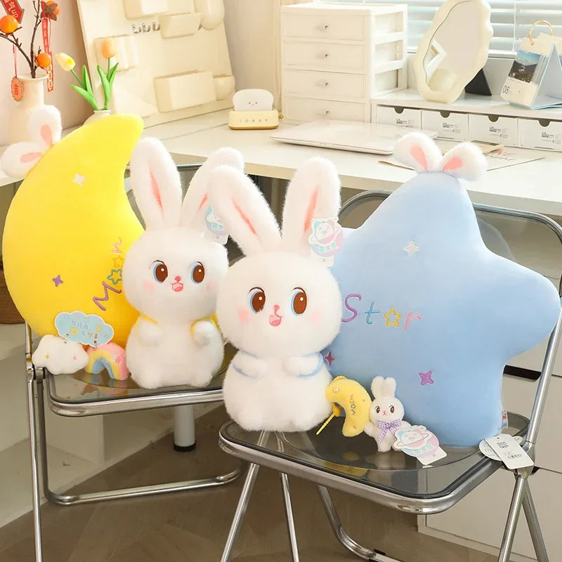 Sky Series (Cloud/Moon/Star/Rabbit) Plush Keychains and Toys - 10 Styles