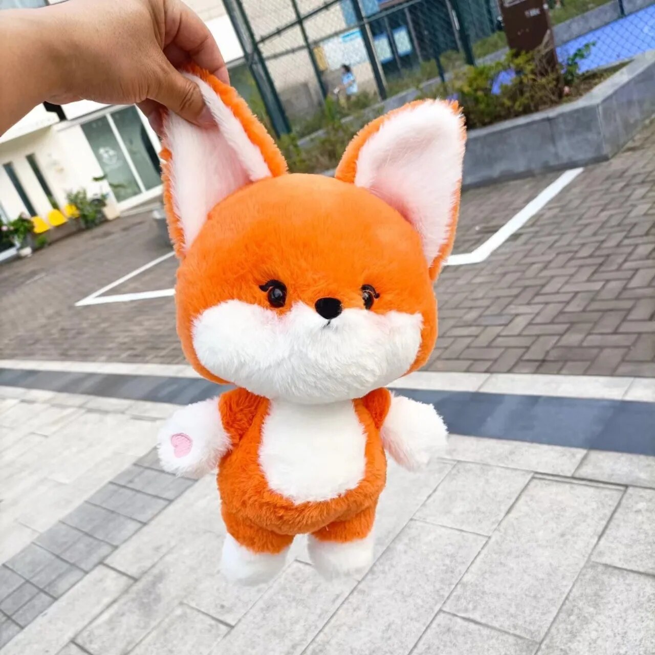 Cute Fox Plush Toys 35cm - (Orange With Black/Orange With White/Green/White)