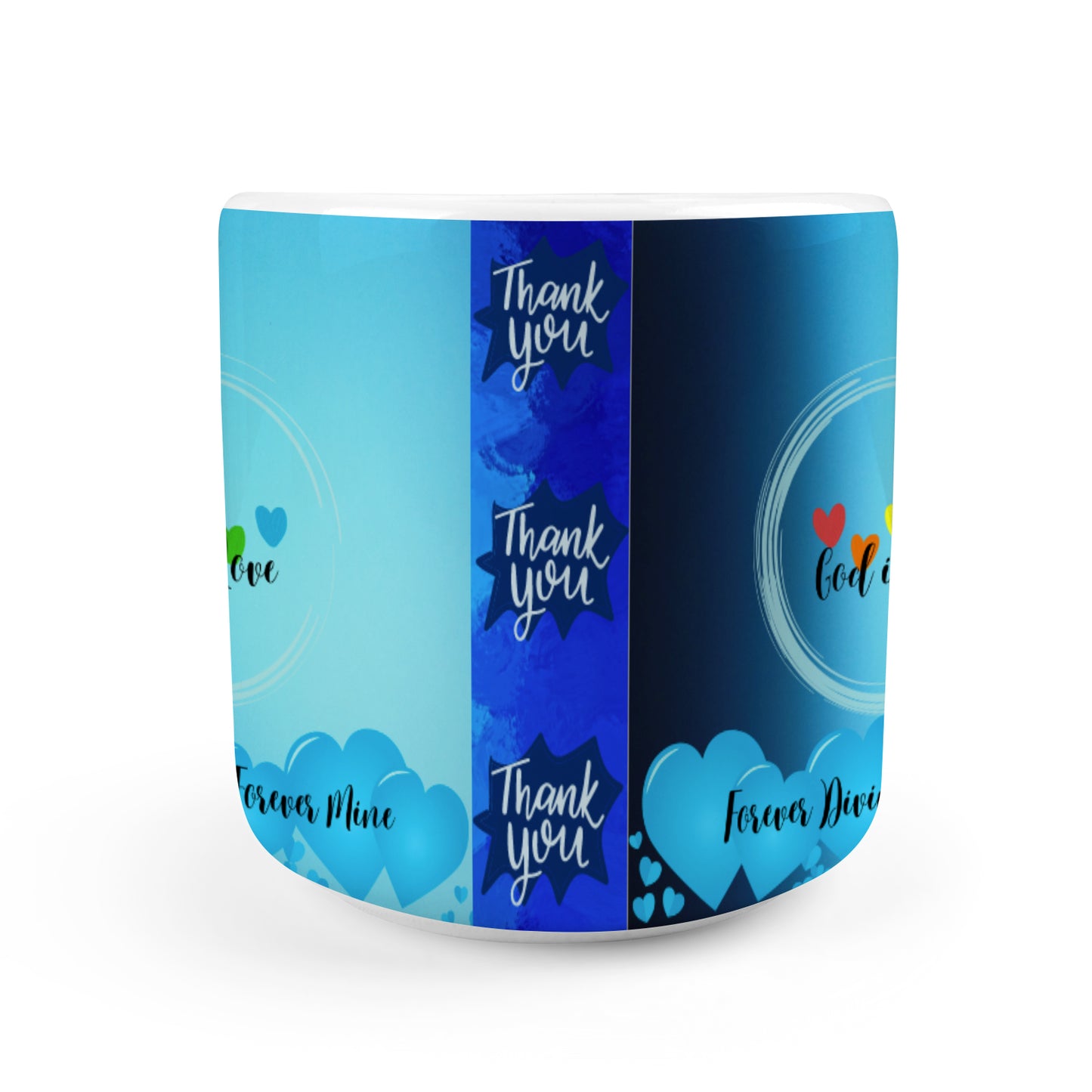 Heart-shaped Mug with "God is love" Message (10.3 OZ)