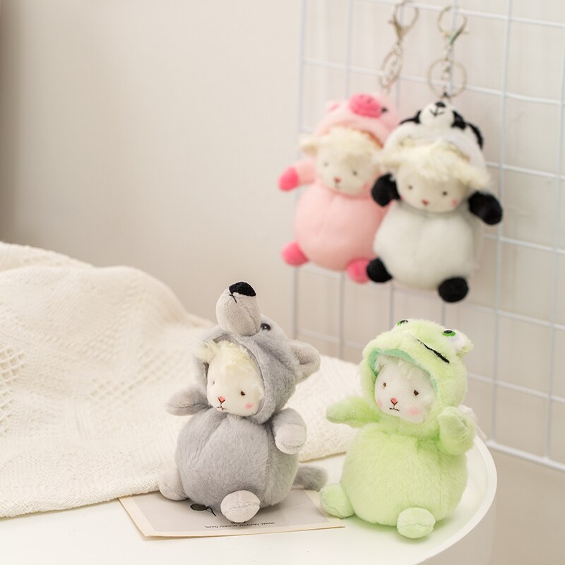 Sheep (Animal Dress Up) Plush Keychain 12cm