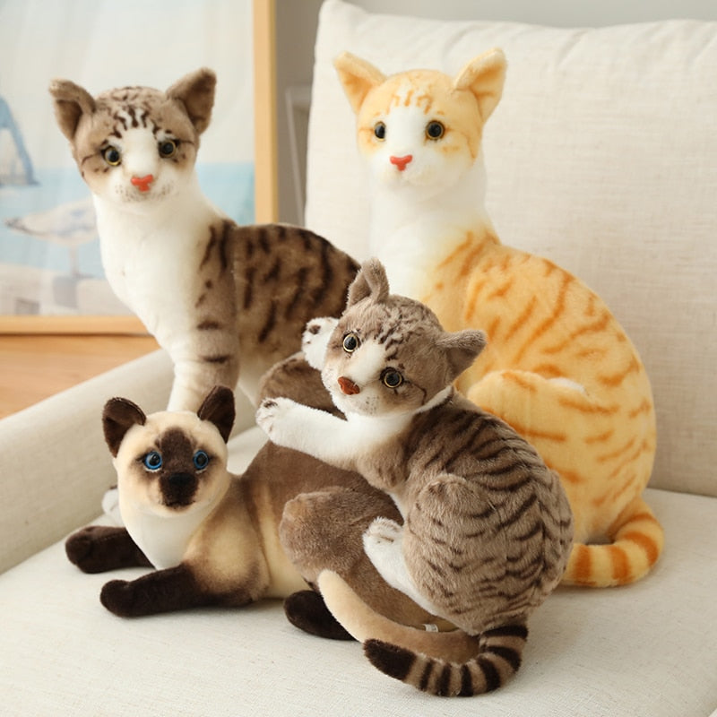 Cat (Lifelike Siamese/Shorthair) Plush Toys