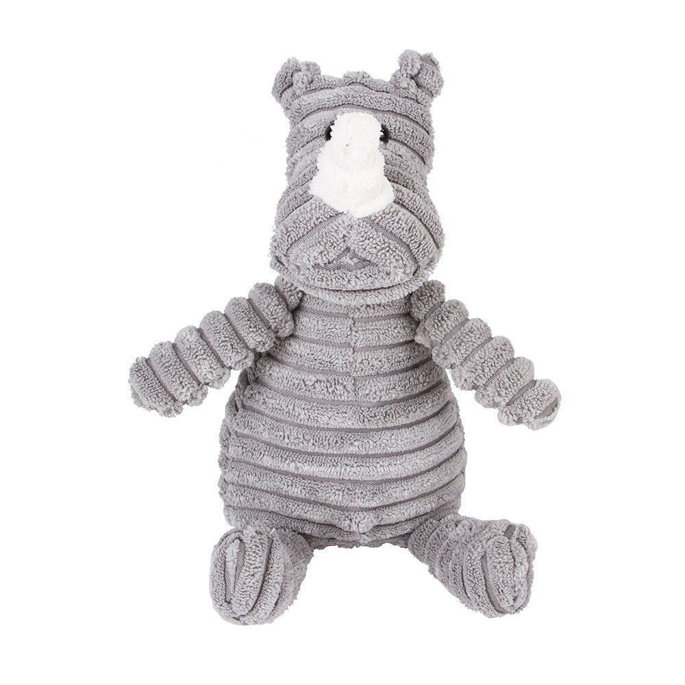 Animal (Corduroy) Plush Toys 20cm (Sheep/Bear/Fox/Duck/Monkey/Rabbit/Rhinoceros/Crocodile/Elephant/Dog)