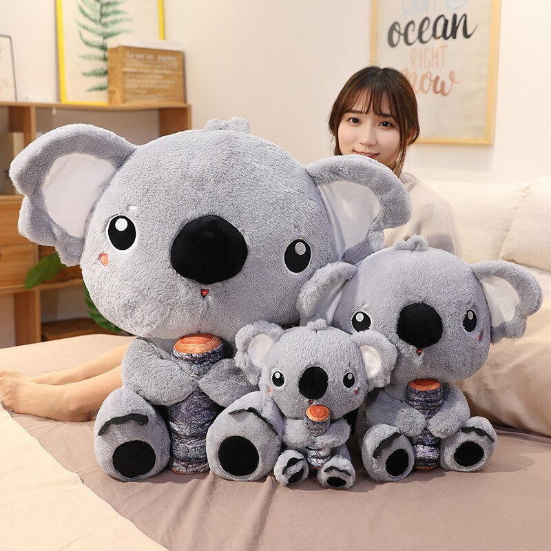 Koala Embrace Tree Stump Plush Toys 30-70cm