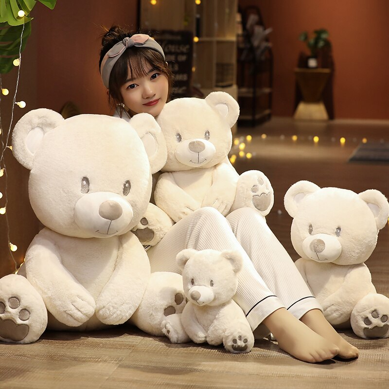 White Teddy Bear Plush Toys 25cm/40cm/60cm