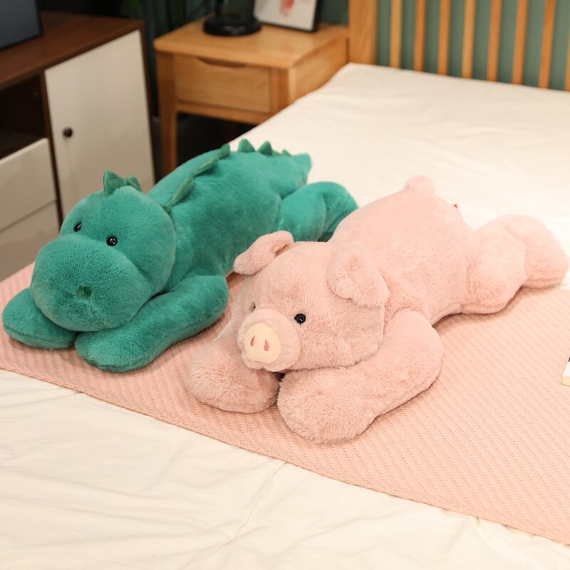 Lying Animal (Polar Bear/Pig/Husky Dog/Dinosaur) Plush Toys