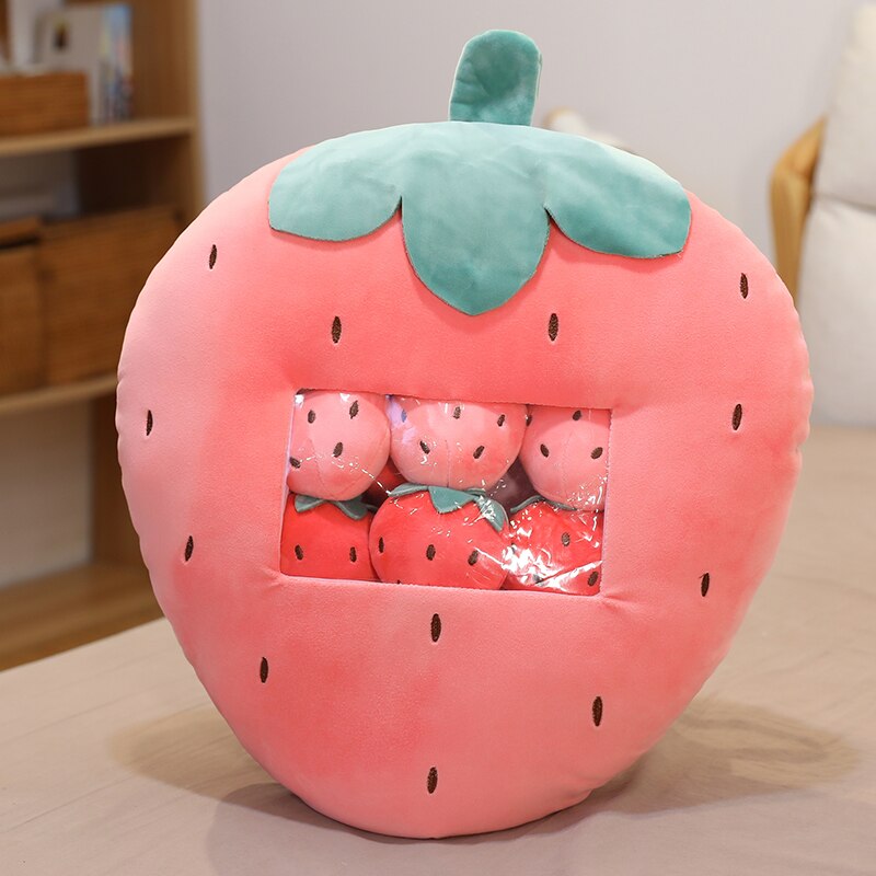 1 Bag with 8 pieces of mini ball doll Fruit Plush Toys