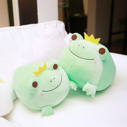 Frog With Crown Plush Toys 35cm/42cm - Pink/Green