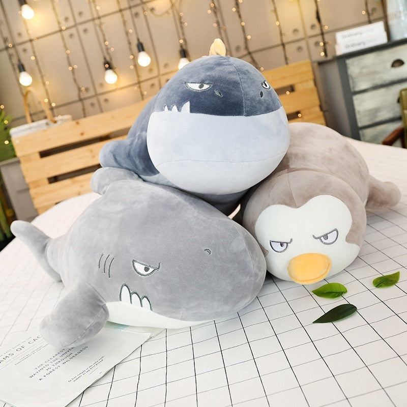 Aquatic Animal (Penguin/Shark) Plush Toys 50cm/80cm