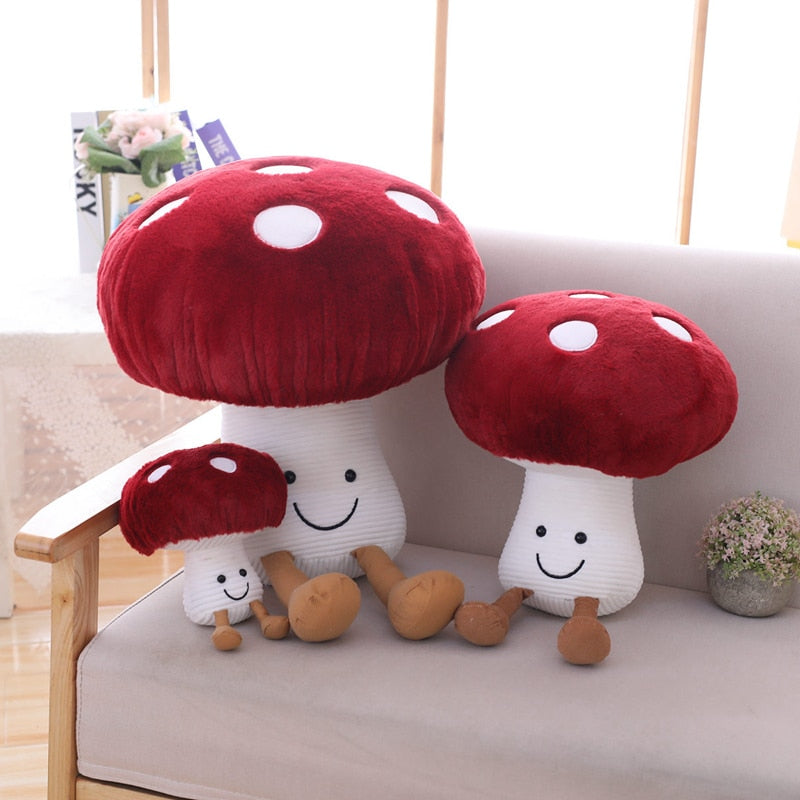 Mushroom and Eggplant Plush Toys 20-100cm