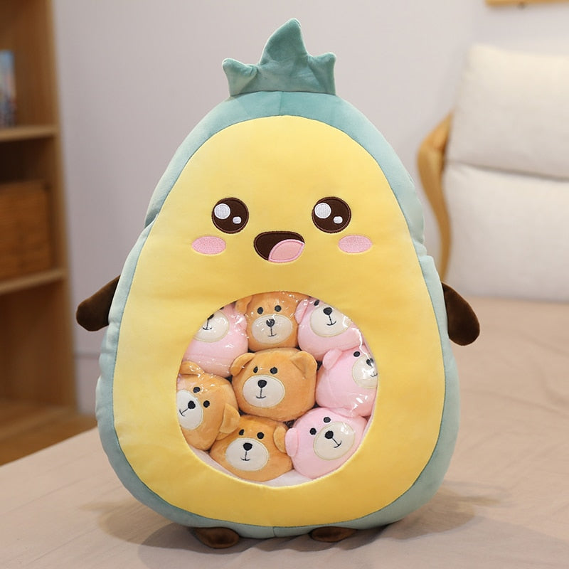 1 Bag with 8 pieces of mini ball doll Fruit Plush Toys