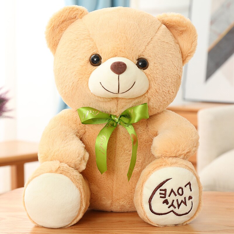 Bear Plush Toy (Colorful Bow Tie with "My love") 25/35/45cm